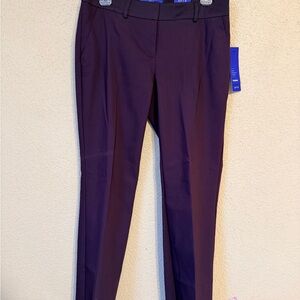 Apt. 9 Women's Purple Straight-Leg Dress Trousers